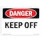 Signmission Safety Sign, OSHA Danger, 7" Height, Keep Off, Landscape, D-L-2499 OS-DS-D-710-L-2499 - alternate 1